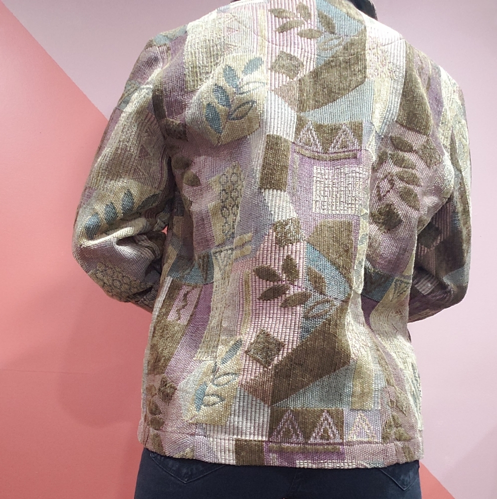 Vintage abstract nature blazer